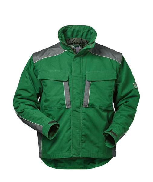 2 in 1 Canvas- Outdoorjacke LUZERN grün
