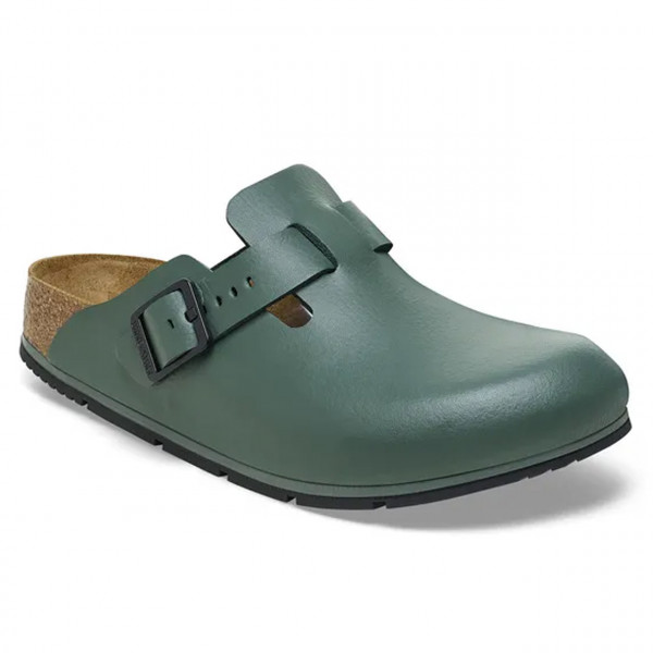 Erstklassiker PU- Clog Boston PRO von Birkenstock, thymiangrün
