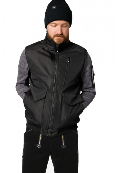 FHB Arbeitsweste GUIDO 75024 aus 100% Polyester, schwarz