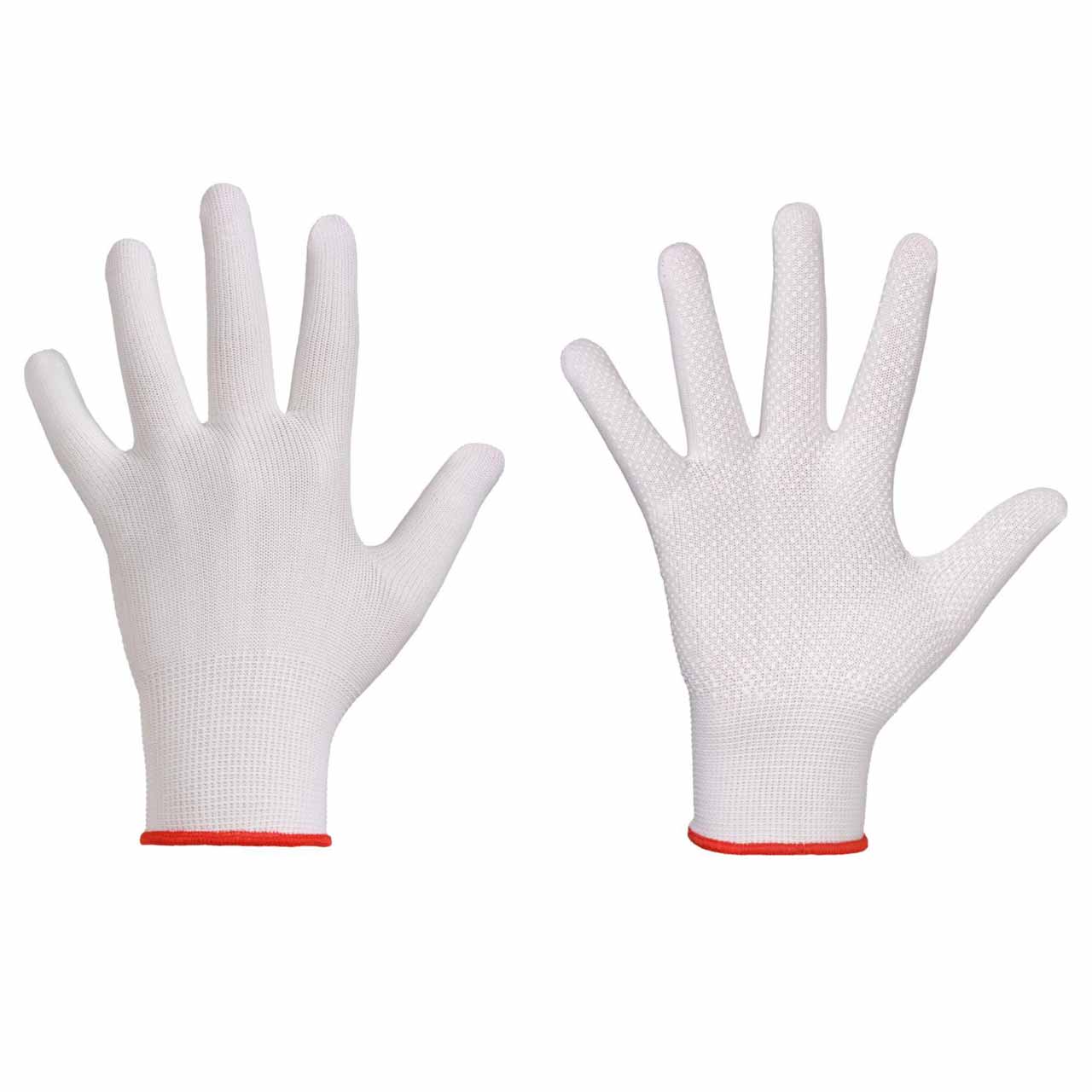 Feinststrick-Handschuhe YUMEN 1 Paar stronghand®; Träger 100% Nylon weiß 
