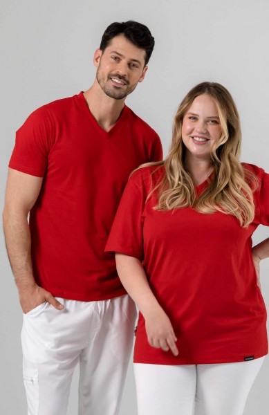 Unisex V-Shirt Alltagsheld AH-UT02 rot