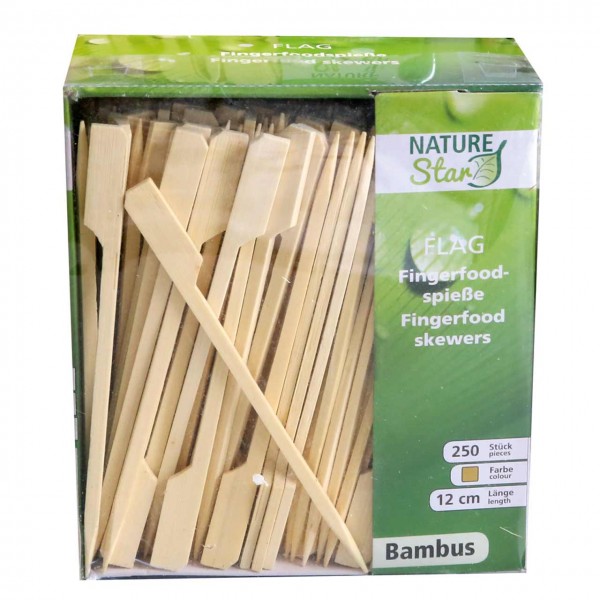 Bambus Fingerfoodspieß "FLAG",NATUR Star