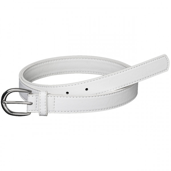 Unisex Hosengürtel 02/419 von Leiber, weiß