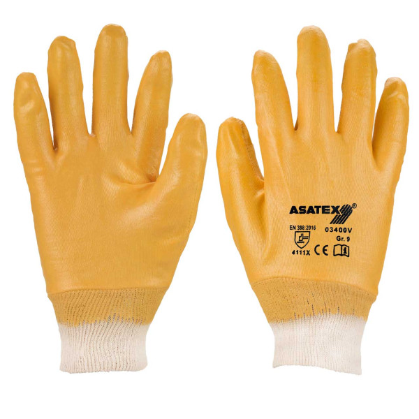 Nitrilhandschuhe YELLOWGRIP vollbeschich