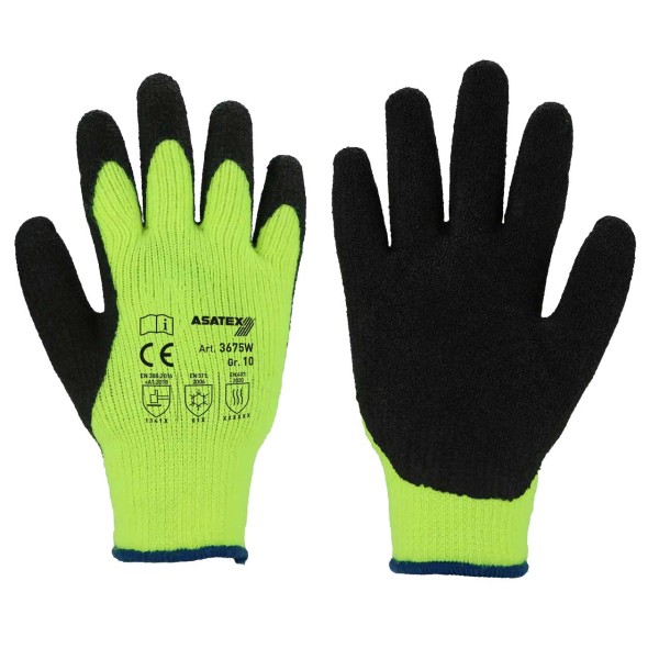 Strick-Winter-Handschuh "3675W", gelb/sc