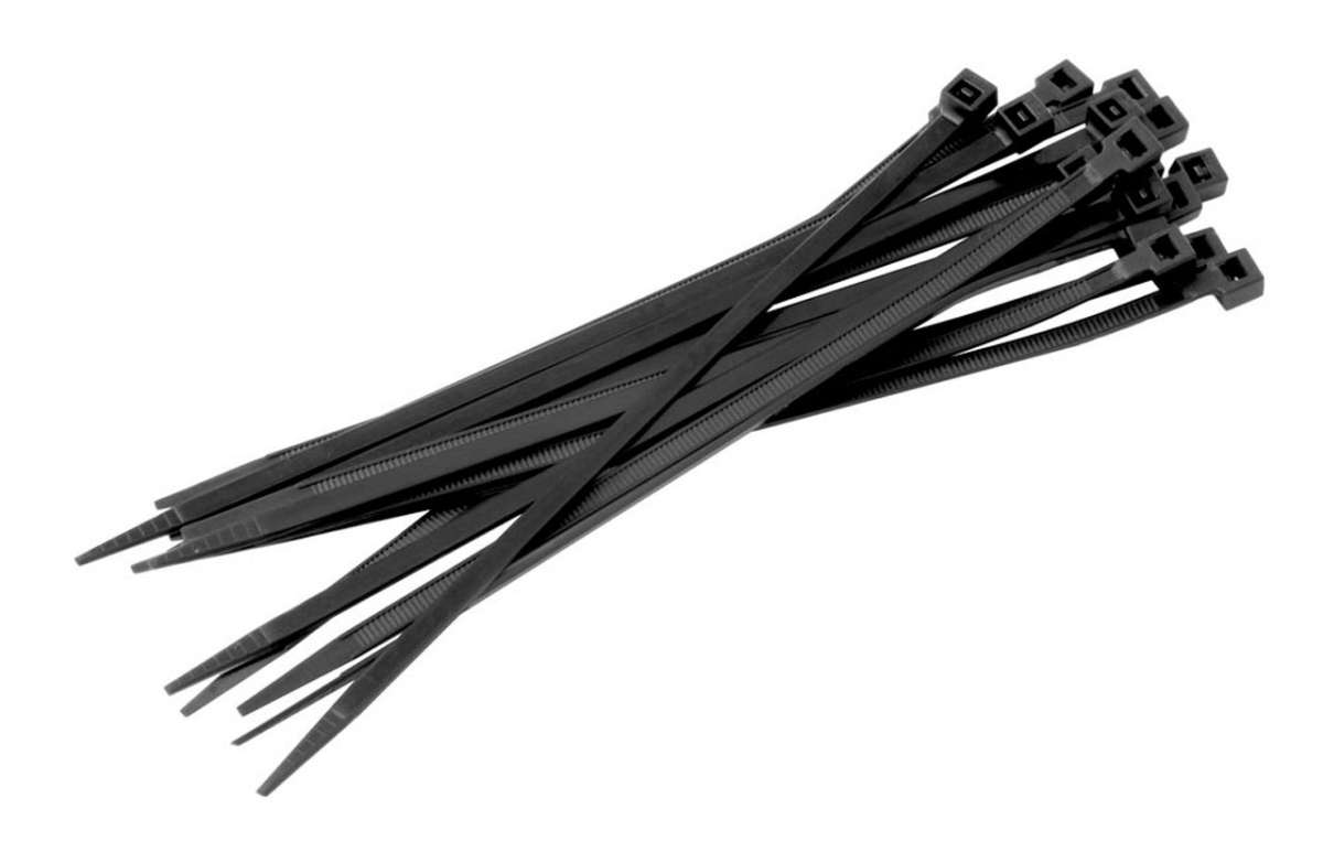 Kabelbinder 7,6 Mm X 400 Mm – 50 Stück In Schwarz/Weiß, Aus Robustem Polyamid
