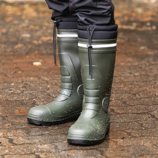 Wasserdichter PVC- Winterstiefelstiefel ATTU, olivgrün