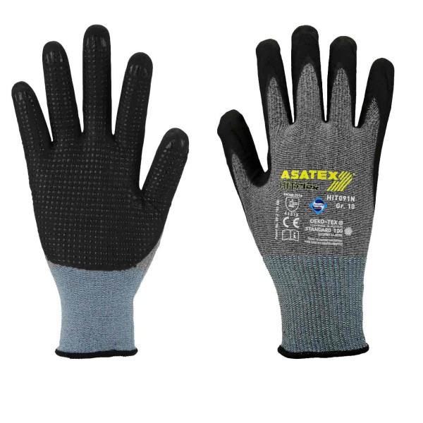 Feinstrickhandschuh mit Nitril-Mikroscha