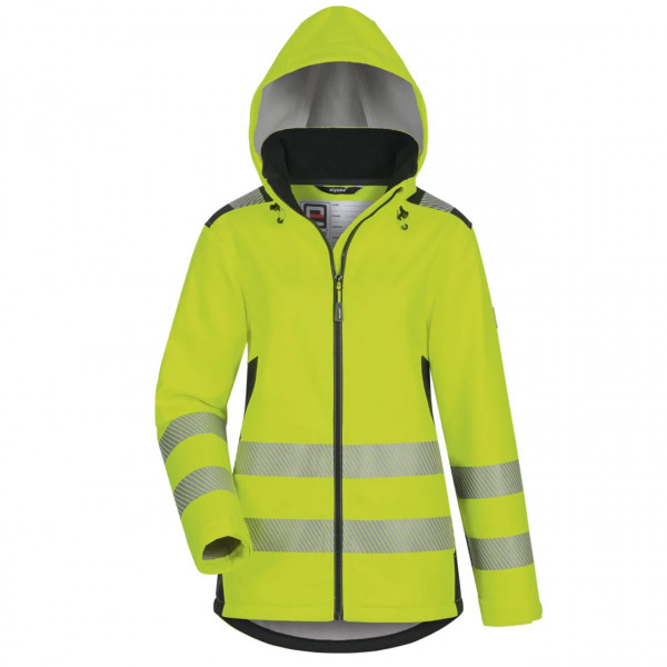 Damen Warnschutz- Softshelljacke ERJA von elysee, gelb/schwarz