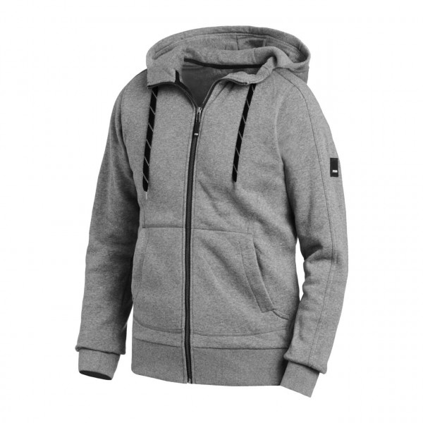 Sweater- Jacke BENNO mit Kapuze von FHB, grau