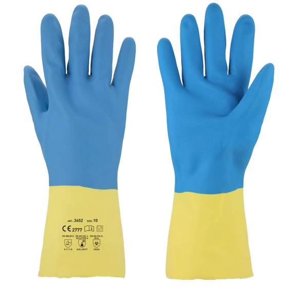 Latex- Chemikalienhandschuhe 3452