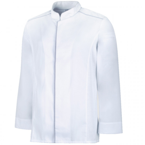 Modernes Herren Leiber- Kochhemd 12/1368, 1/1 Arm, weiß