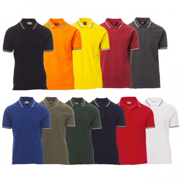 PAYPER Piquet Poloshirt ITALIA, in 11 Farben