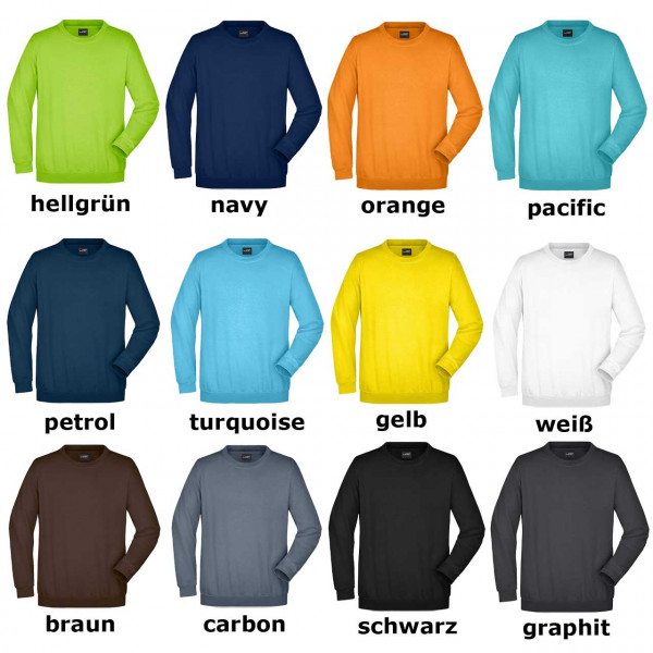 Sweatshirts in 300 g/m² Top- Qualität
