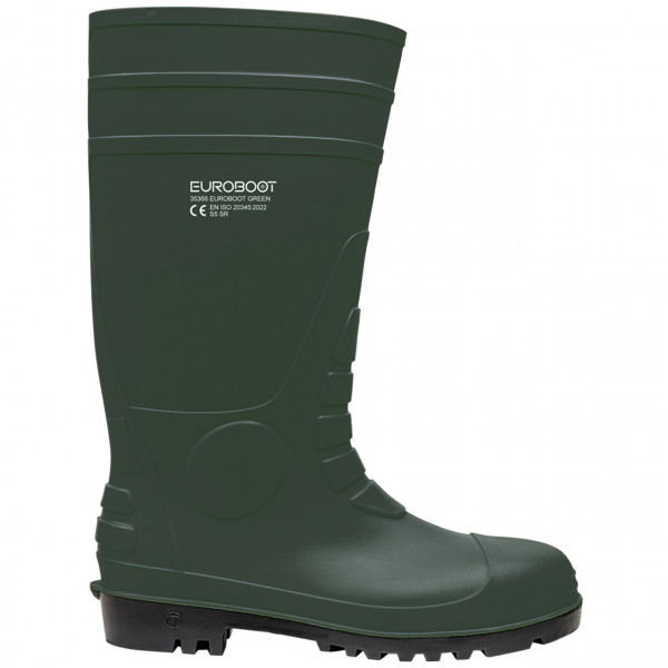 S5 SR PVC- Gummistiefel EUROBOOT GREEN, grün/schwarz