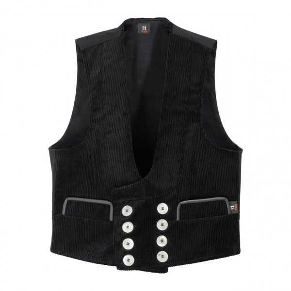 FHB Weste FRITZ 60616 aus Trenkercord dreidraht, schwarz