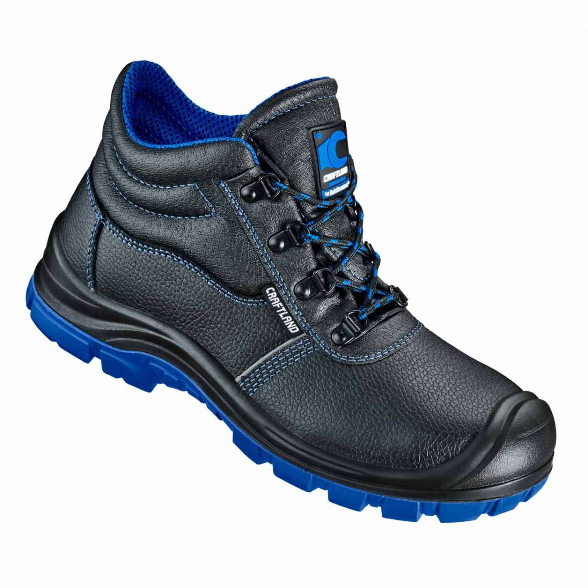 ANKLAM, S3 Schnürstiefel, schwarz/blau - Craftland by Feldtmann - 33181