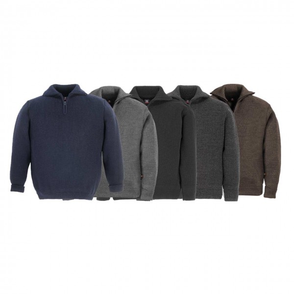 XXXL elysee Pullover CRAFTLAND® Fleece Shirt -grau/schwarz Gr.S XXL L M XL