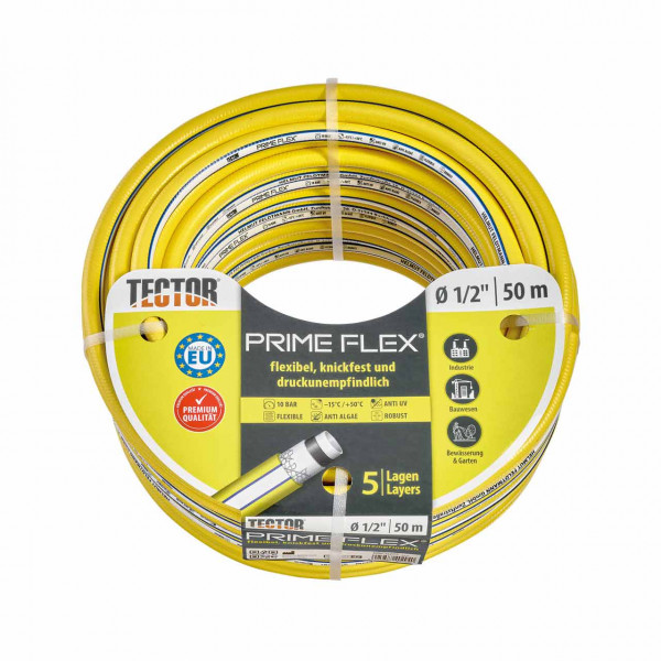 1/2''  PVC-Wasserschlauch, 50 m, gelb