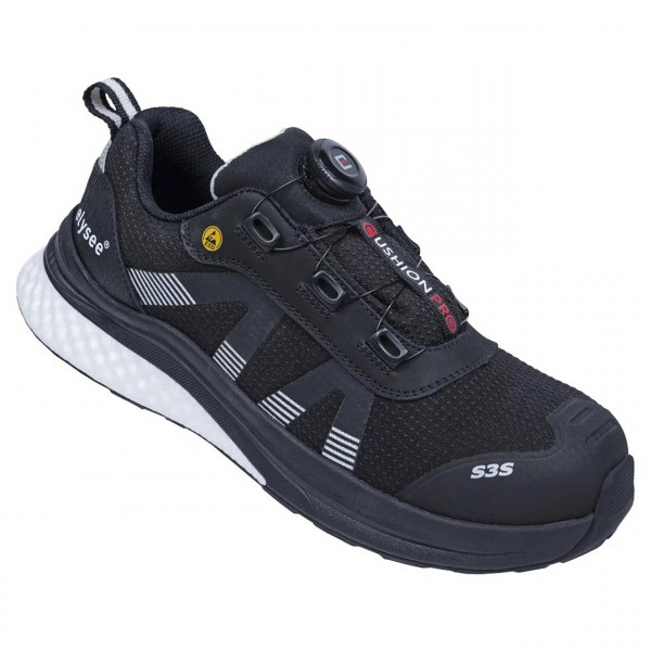 ErgonomischeHalbschuhe S3S CUSHIONPRO SHIELD von elysee, schwarz/weiß