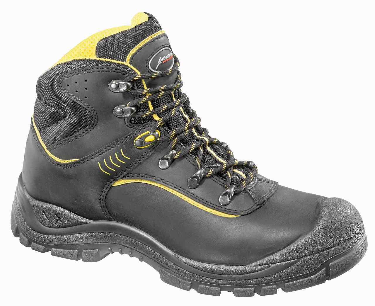 WOODSafe®, Herren Schnittschutzstiefel, Klasse 1, S3, Farbe Schwarz/rot