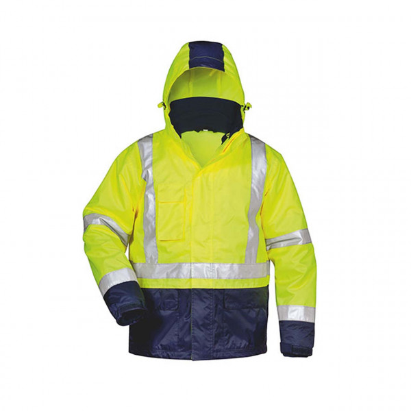 3 in 1 Warnschutzjacke ALF, gelb/ marine