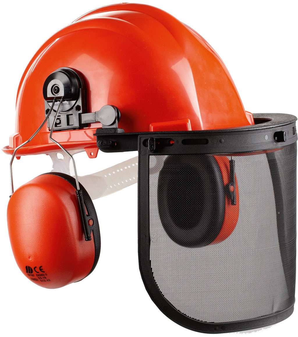Schutzhelm Mit Visier Und Gehrschutz
