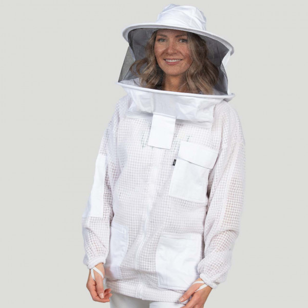 Exner Imkerjacke mit Hut, weiß
