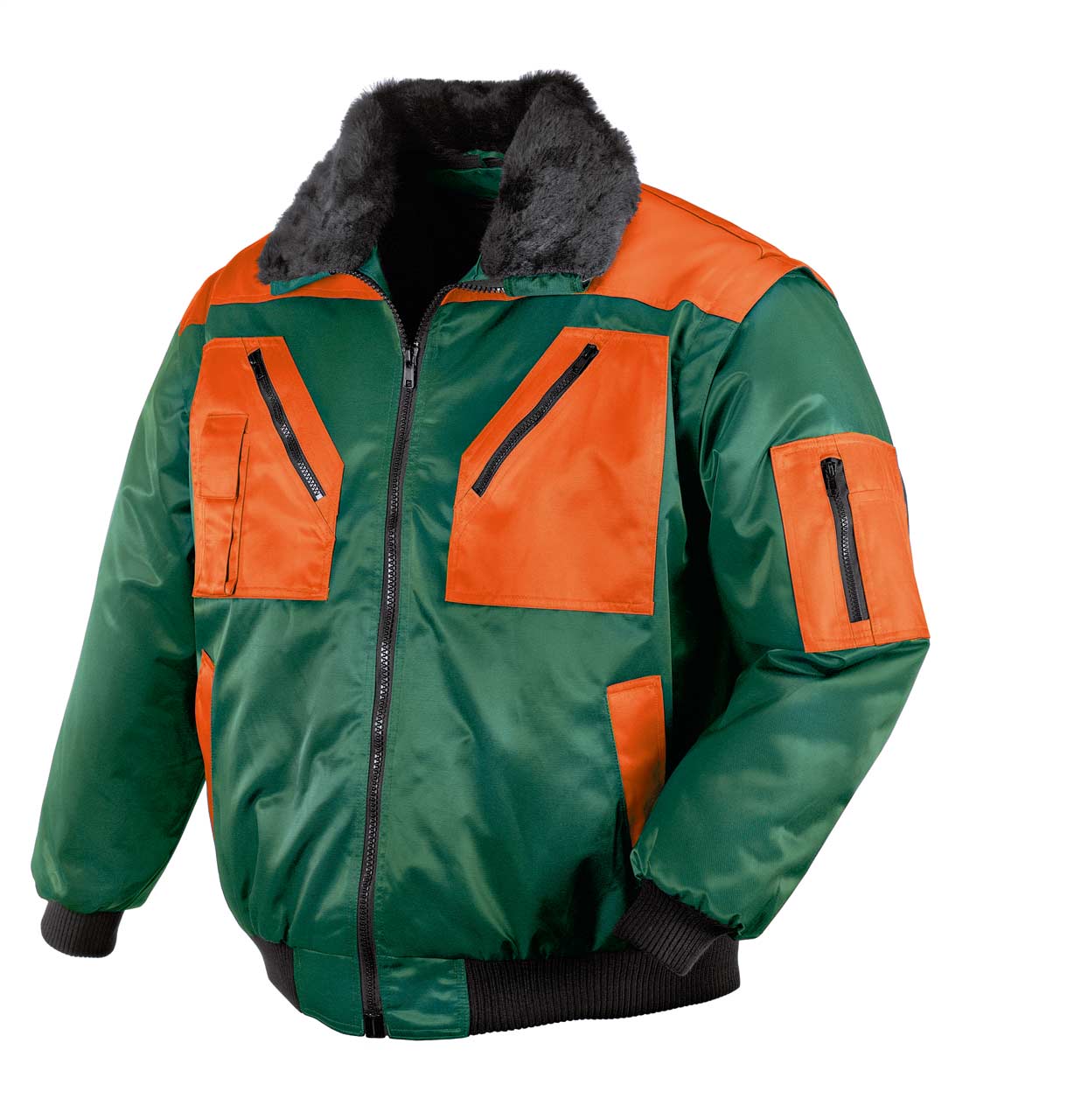 TeXXor Warn-Wetterschutz-Pilotenjacke Whistler – Leuchtendes Orange Für Herren, Polyester, Neu Mit Etikett