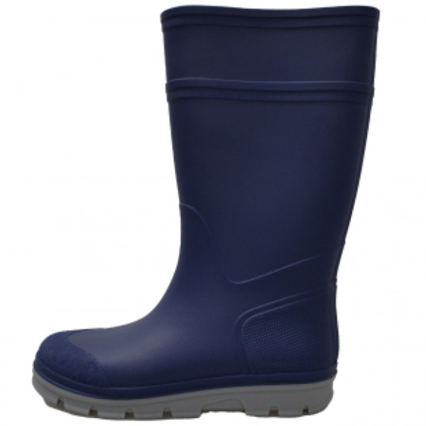 Regenfester PVC- Kindergummistiefel FLIPPI, marine/beige