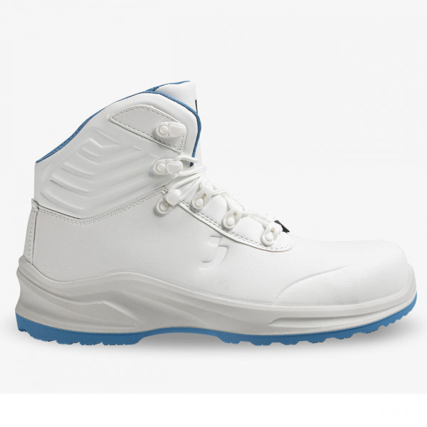 Stylischer Sicherheitsstiefel S3S M TG MODULO PURE, weiß/blau