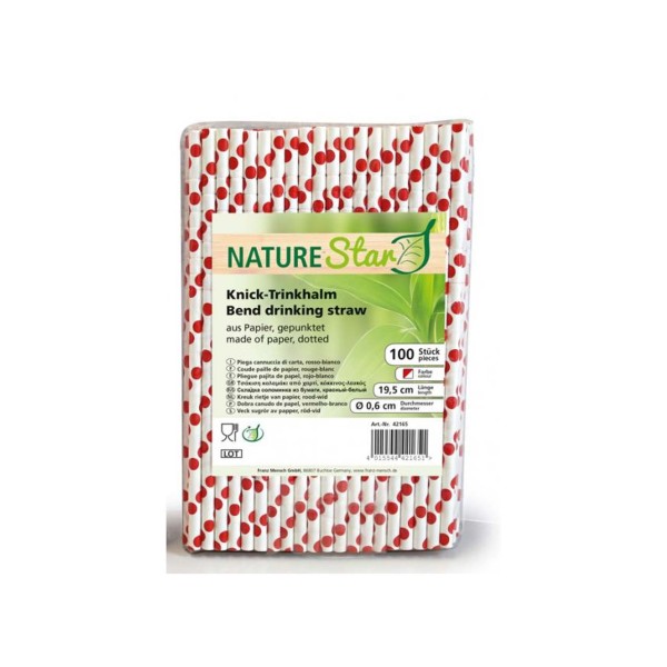 Papierstrohhalme mit Knick NATURE Star