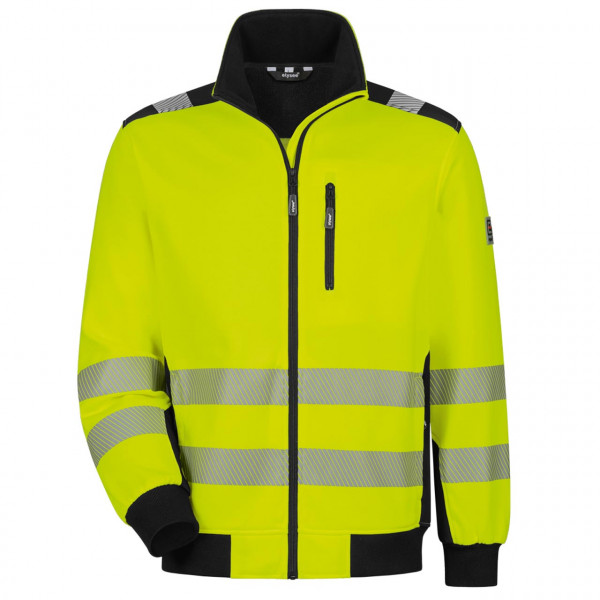 Warnschutz- Sweatjacke DEMINO von elysee, fluoreszierend gelb/schwarz