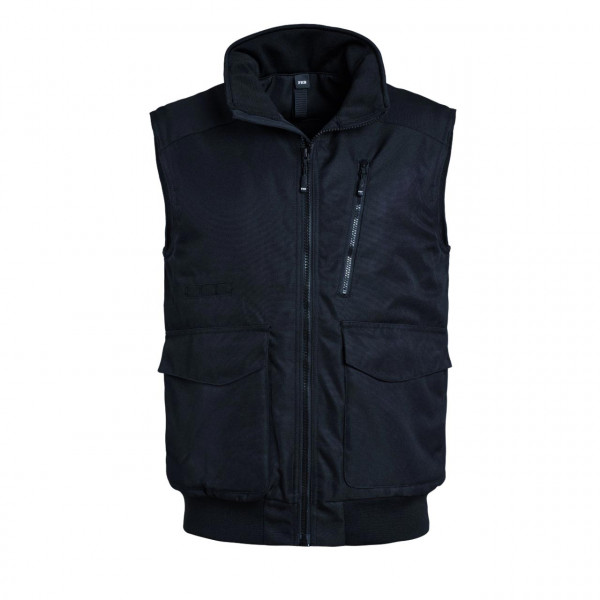 FHB Arbeitsweste GUIDO 75024 aus 100% Polyester, schwarz